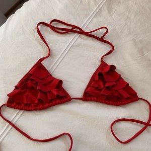 San Lorenzo ruffle bikini top